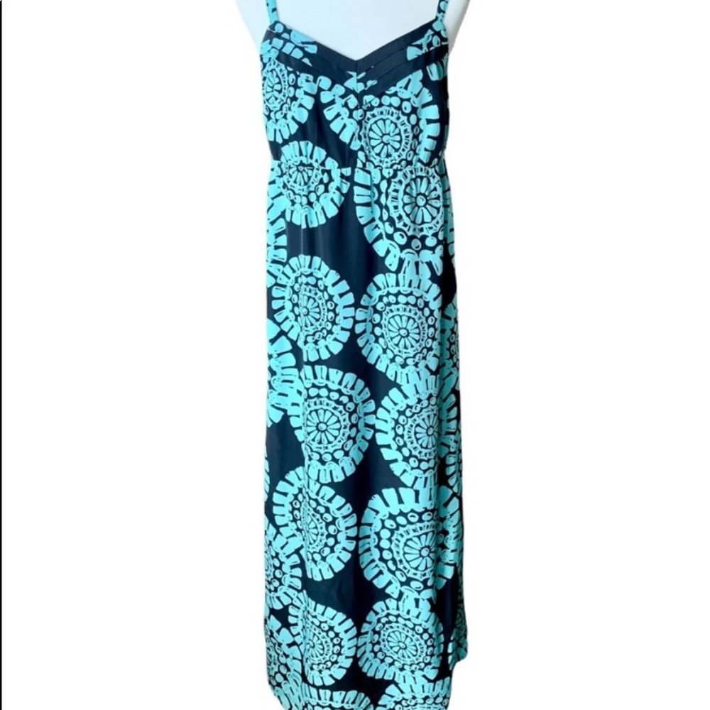 2p Loft Maxi Dress Turquoise and Navy